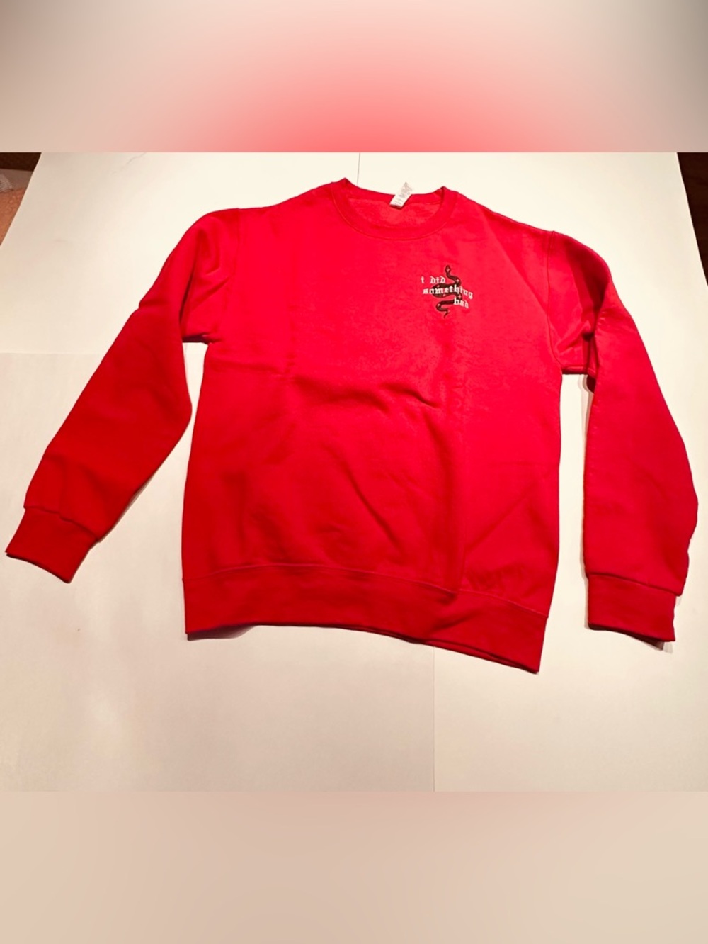 Custom Taylor Swift Embroidered Sweatshirt “I Did Something Bad” Reputation